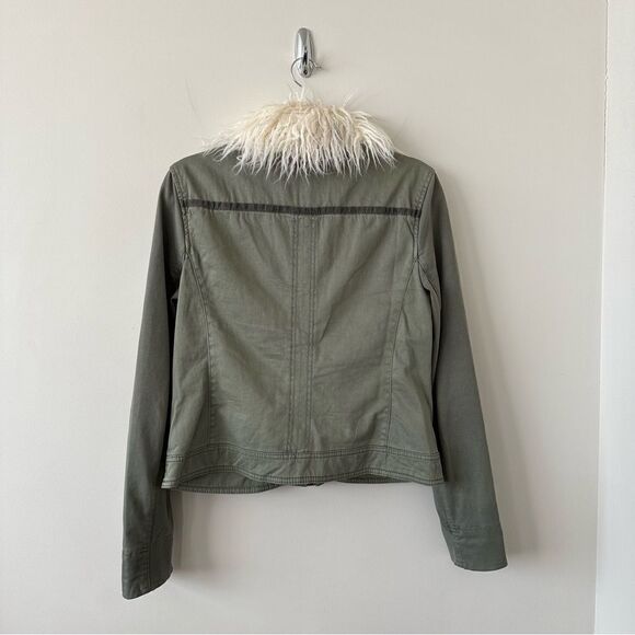 Anthropologie-Marrakech Faux Fur Trim Collar Jacket - Picture 4 of 12